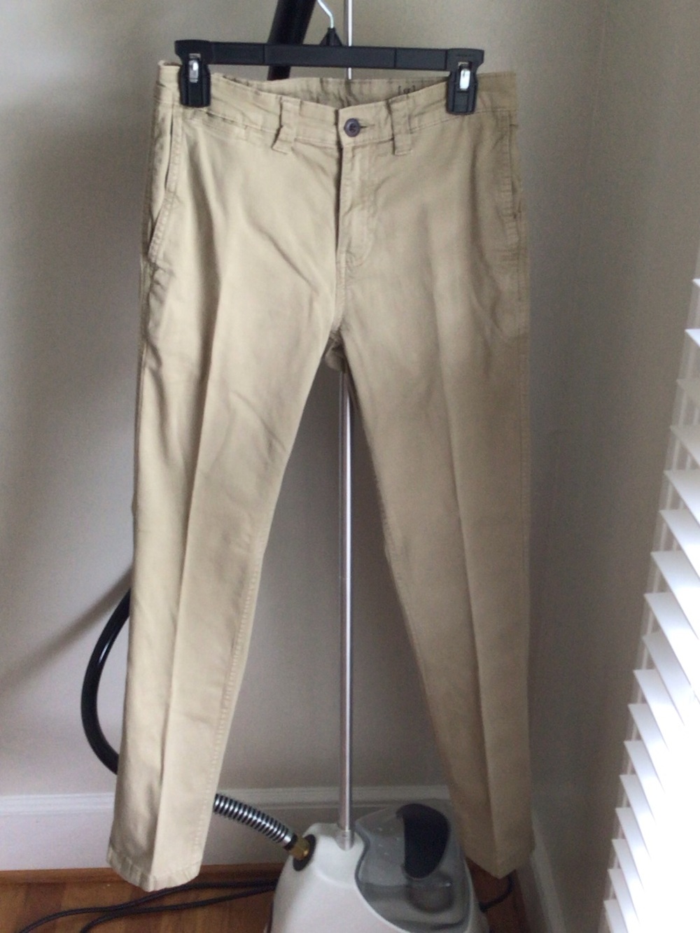 George Slim Straight Khaki Pants